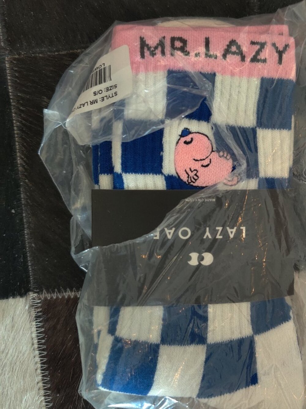 Lazy Oaf Mr. Men collab socks OS New UNISEX